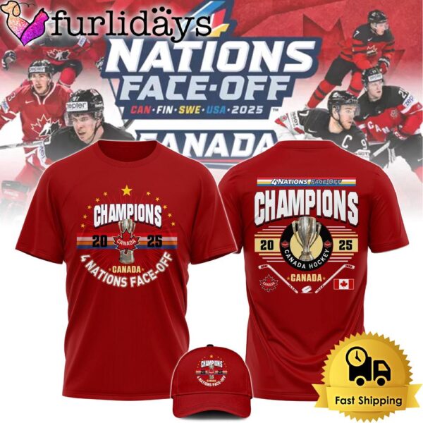 Canada NHL 4 Nation Face Off Champions Second T Shirt