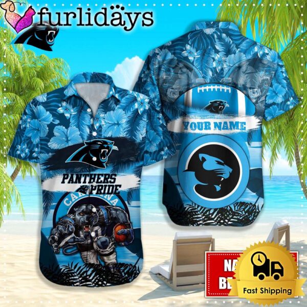 Carolina Panthers Mascot Football Hawaiian Shirt, NFL Aloha Shirts