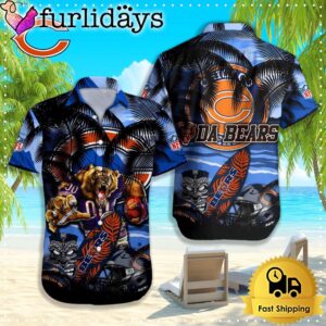 Chicago Bears Hawaiian Shirt, NFL Aloha…