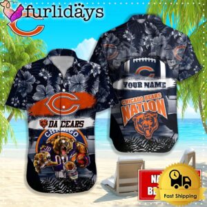 Chicago Bears Mascot Football Hawaiian Shirt,…