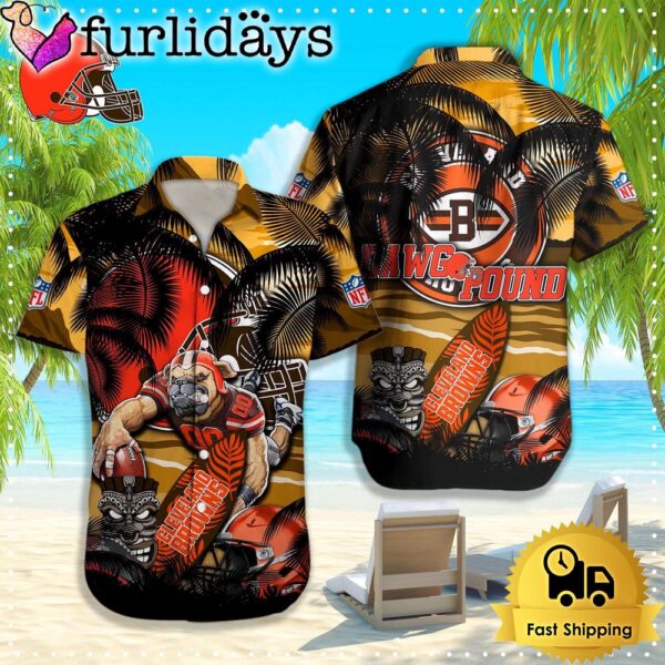 Cleveland Browns Hawaiian Shirt, NFL Aloha Shirt For Football Fans