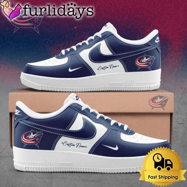 Columbus Blue Jackets Every match is a battle Custom Name Air Force 1 Shoes