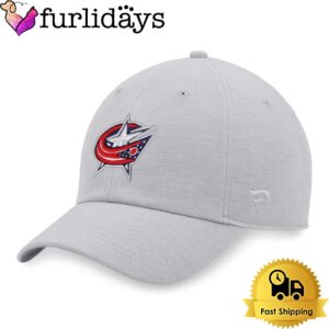 Columbus Blue Jackets Heather Gray Logo Adjustable Embroidered Baseball Cap