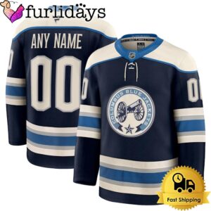 Columbus Blue Jackets Navy Alternate Premium…