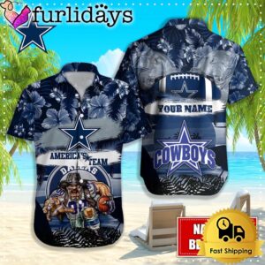 Dallas Cowboys Mascot Football Hawaiian Shirt,…