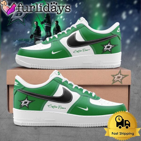 Dallas Stars Strength comes from the collective Custom Name Air Force 1 Shoes