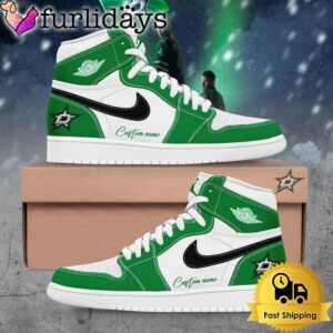 Dallas Stars Victory is never enough Custom Name Air Jordan 1 Shoes