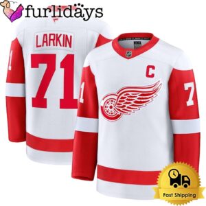 Detroit Red Wings Dylan Larkin White…