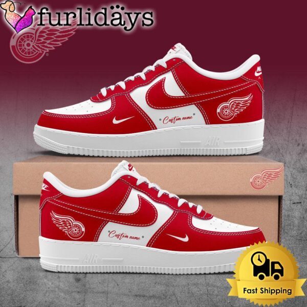 Detroit Red Wings Every match is an epic poem Custom Name Air Force 1 Shoes