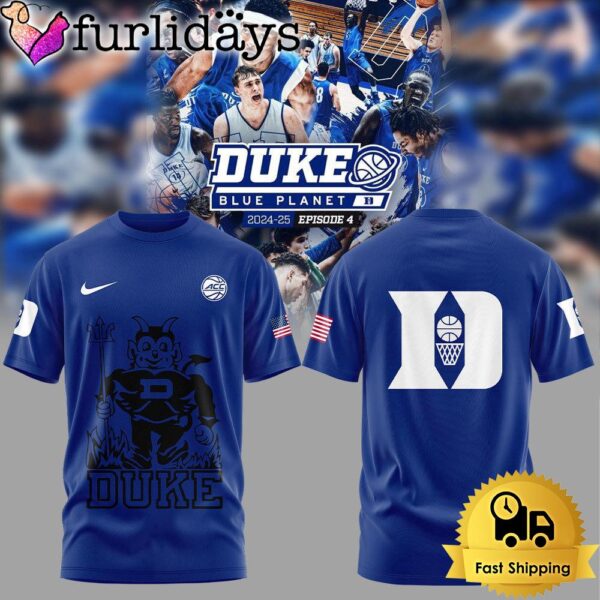 Duke Blue Devils Basketball Blue Planet T Shirt