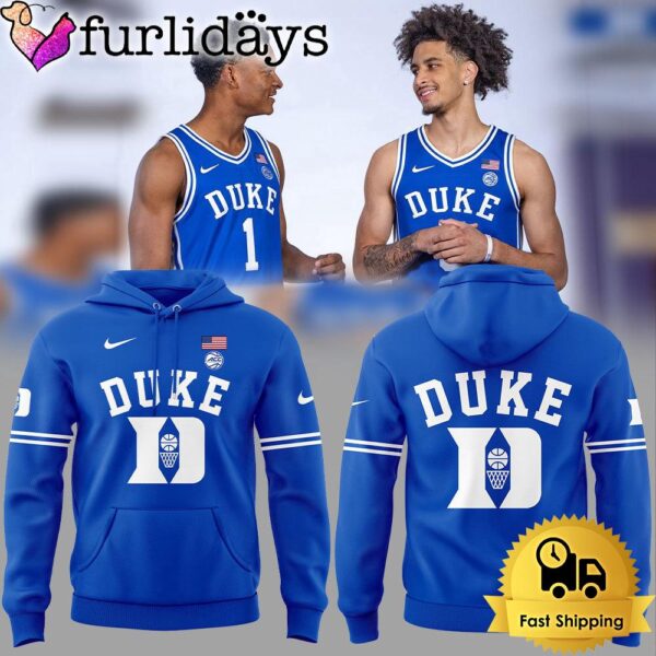 Duke Blue Devils Basketball Logo Print Hoodie