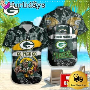 Green Bay Packers Mascot Football Hawaiian…