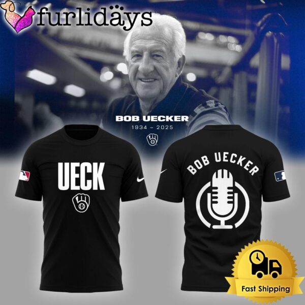 Honoring The Legend, Brewers  Icon And Baseball Hall Of Famer Bob Uecker Black T Shirt