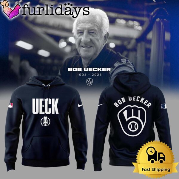 Honoring The Legend, Brewers  Icon And Baseball Hall Of Famer Bob Uecker Logo Hoodie