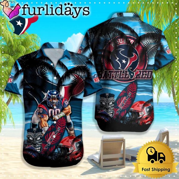 Houston Texans Hawaiian Shirt, NFL Aloha Shirt For Football Fans