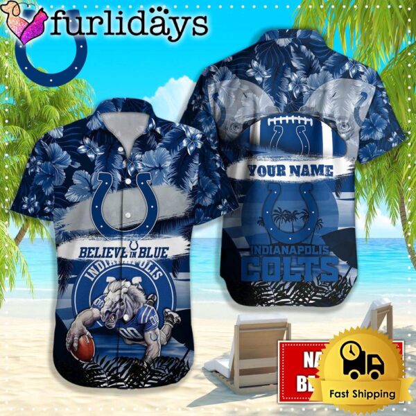 Indianapolis Colts Mascot Football Hawaiian Shirt, NFL Aloha Shirts