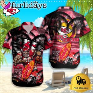 Kansas City Chiefs Hawaiian Shirt, NFL Aloha Shirt For Football Fans