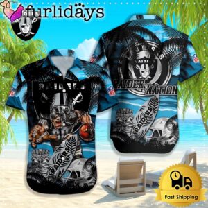 Las Vegas Raiders Hawaiian Shirt, NFL…