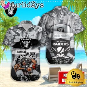 Las Vegas Raiders Mascot Football Hawaiian…