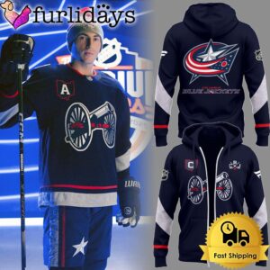 Limited Columbus Blue Jackets Stadium Series Zip Hoodie