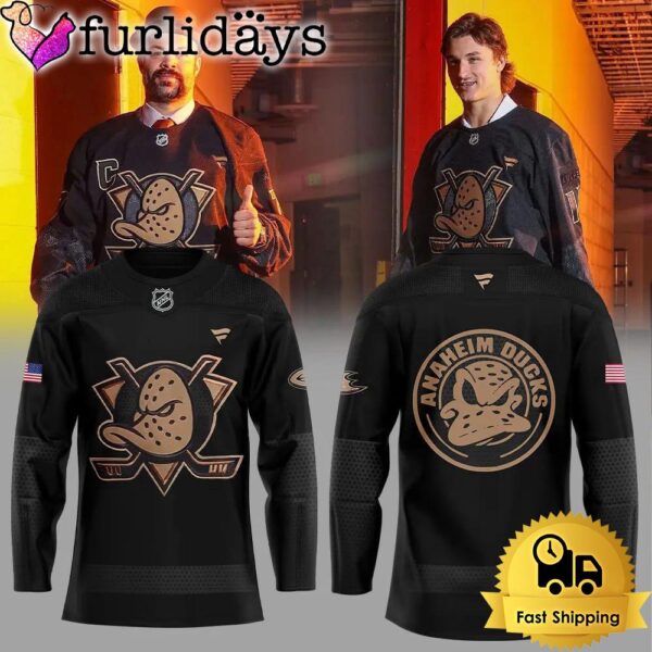 Limited Edition Anaheim Ducks Military Threads Hockey Jersey