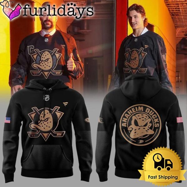 Limited Edition Anaheim Ducks Military Threads Hoodie