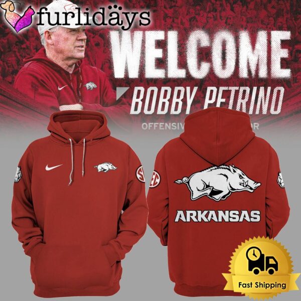 Limited Edition Arkansas Razorbacks Coach Bobby Petrino Hoodie