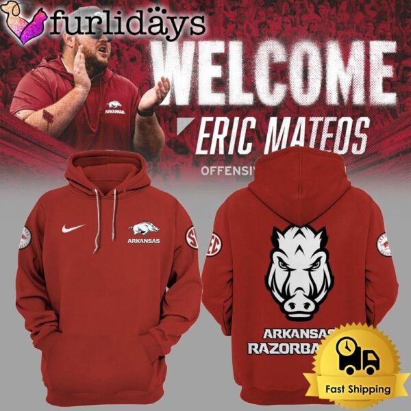 Limited Edition Arkansas Razorbacks Coach Eric Mateos Hoodie