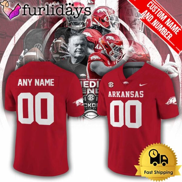 Limited Edition Arkansas SEC Custom Football Jersey