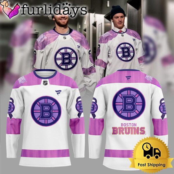 Limited Edition Boston Bruins Fights Cancer Jersey Hockey Jersey