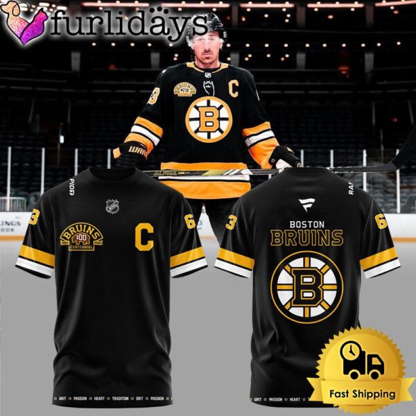 Limited Edition Boston Bruins New Version 100Th Anniversary T Shirt