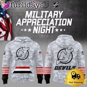 Limited Edition New Jersey Devils Military Appreciation Night Hoodie