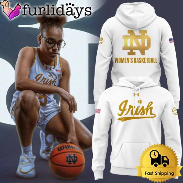 Limited Edition Notre Dame Women’s Basketball Fan White Hoodie