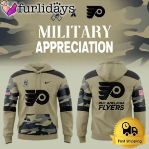 Limited Edition Philadelphia Flyers Military Appreciation Hoodie