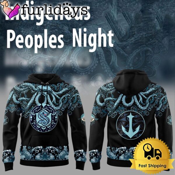 Limited Edition Seattle Kraken Indigenous Peoples Night Hoodie