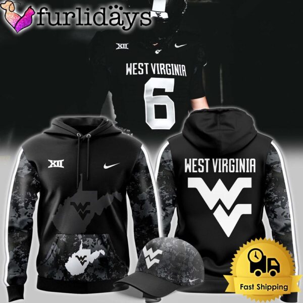 Limited Edition West Virginia Coal Rush Blackout Camo Hoodie