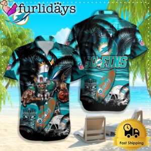 Miami Dolphins Hawaiian Shirt, NFL Aloha…