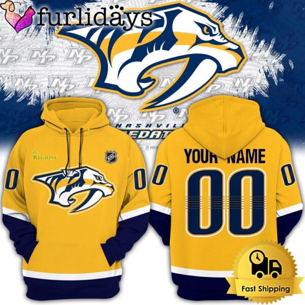 Nashville Predators Team Hockey Nhl Hoodie