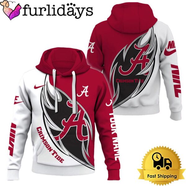 NCAA Alabama Crimson Tide Basketball Logo Team Limited Custom Name Hoodie