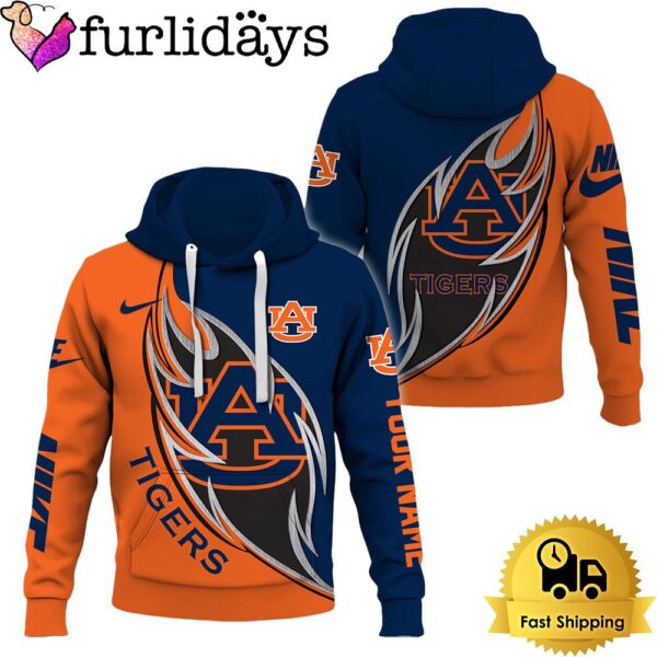 NCAA Auburn Tigers Basketball Logo Team Limited Custom Name Hoodie