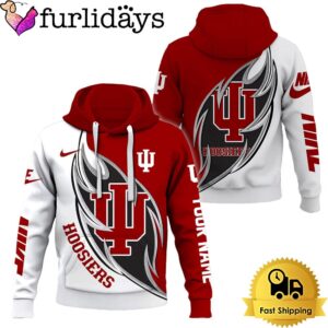 NCAA Indiana Hoosiers Basketball Logo Team Limited Custom Name Hoodie