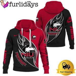 NCAA Northern Illinois Huskies Basketball Logo Team Limited Custom Name Hoodie