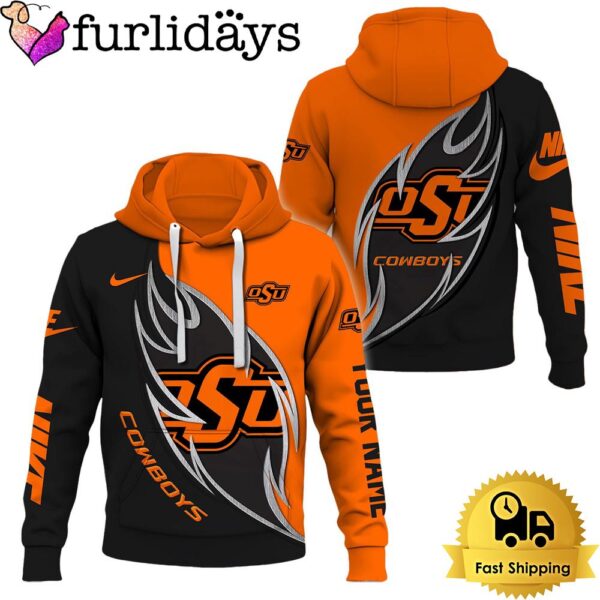 NCAA Oklahoma State Cowboys Basketball Logo Team Limited Custom Name Hoodie