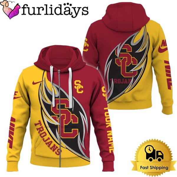 NCAA USC Trojans Basketball Logo Team Limited Custom Name Hoodie