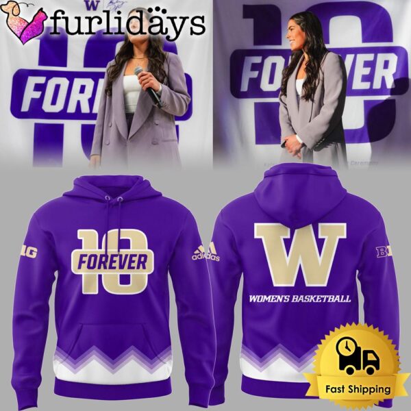 NCAA Washington Huskies Women’s Basketball Limited Forever 10 Purple Hoodie