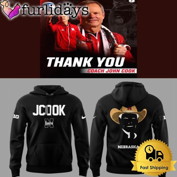 Nebraska Volleyball 2025 Limited Coach John Cook Black Hoodie