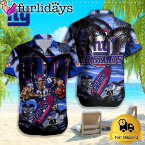 New York Giants Hawaiian Shirt, NFL…