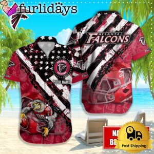 NFL Atlanta Falcons American Flag Custom…