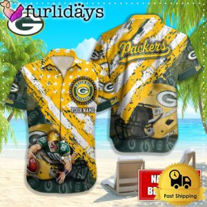 NFL Green Bay Packers American Flag…