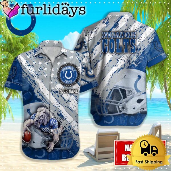 NFL Indianapolis Colts American Flag Custom Hawaiian Shirts